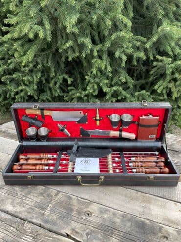 для шашлык: Подарочные наборы для мужчин! Шашлычные наборы в кейсе и в коже В них — 10