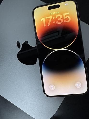 IPhone 14 Pro, Б/у, 256 ГБ, Золотой, Кабель, 92 %