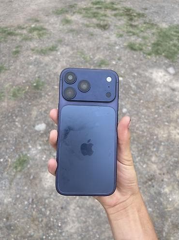 IPhone 17 Pro Max, Жаңы, 1 ТБ, Көгүлтүр, Каптама, Кабель, Куту, 100 %