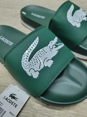 джинсы ливайс: Мужские сандалии, 42, Lacoste, Новый, цвет - Зеленый, Платная доставка — 3