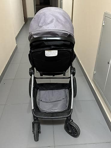 Коляски: Коляска, цвет - Серебристый, Б/у — 7