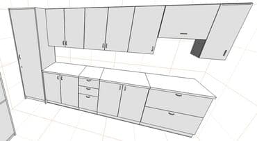 расчет размеров кухонной мебели: Кухня Вашей мечты на заказ по вашим индивидуальным размерам. 3D — 9