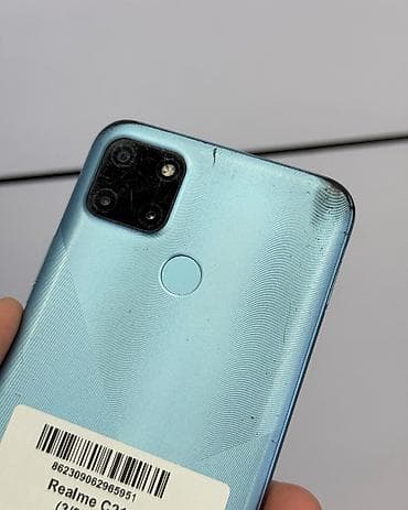 мед алимин: Realme C21, Б/у, 32 ГБ, цвет - Голубой, 2 SIM — 3