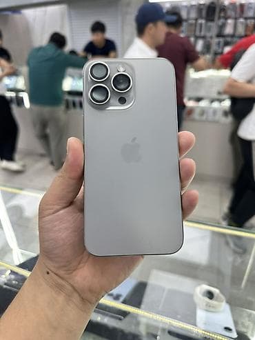 iphone 17 pro max kg: IPhone 15 Pro Max, Б/у, 1 ТБ, Natural Titanium, 82 % — 1