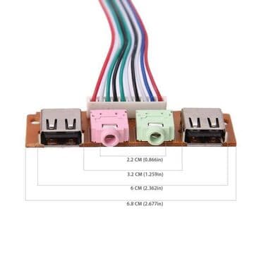 звуковые карты viewcon: USB audio разъем на переднюю панель компьютера ( 2 USB, микрофонный — 2