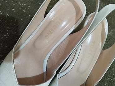 Личные вещи: Женские туфли-слингбэки TUCINO - Цвет: молочный (айвори) - Материал — 7