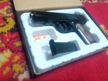 Топоры и колуны: Игровой пистолет под шарики (аналог ПМ) металл - Тип: пружинный — 3