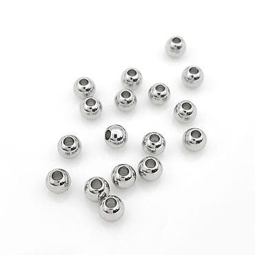 шарики орбиз: Кримпы Стопперы / Зажимные бусины Концевые - колпачки бусины для — 1