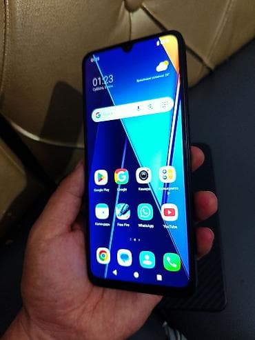 датчик на движение: Redmi, Redmi A5, Б/у, 128 ГБ, цвет - Черный, 2 SIM — 3