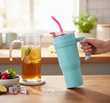 Термокружка с ручкой и широким горлом для любых напитков Особенности at lalafo.kg Термокружка с ручкой и широким горлом для любых напитков Особенности