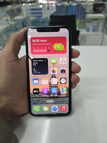 айфон х: IPhone X, Колдонулган, 64 ГБ, Кара, Коргоочу айнек, Каптама, 100 % — 3