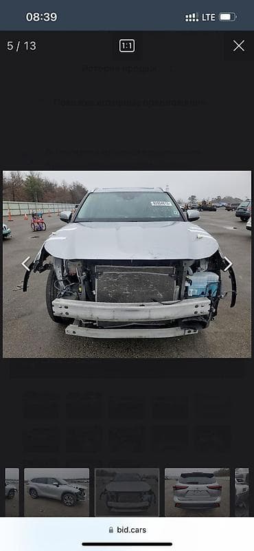 электронный автомобиль: Toyota Highlander: 2021 г., 3.5 л, Бензин, Кроссовер — 7