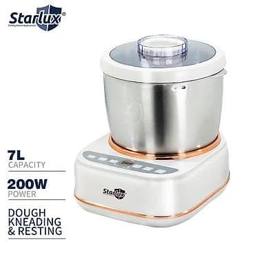 Для кафе, ресторанов: Тестомес Starlux SL-2503 - Вместимость чаши: 7 л - Мощность: 200 Вт - — 2