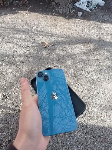 ipod touch 4: IPhone 13, Б/у, 256 ГБ, Голубой, Зарядное устройство, Защитное стекло, Чехол, 89 % — 6