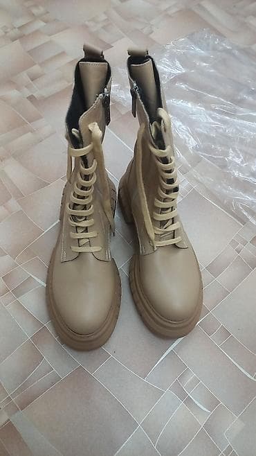 зимний берцы: Женские обуви из натуральной кожи! Цены разные!!! - Цвет: черный — 5