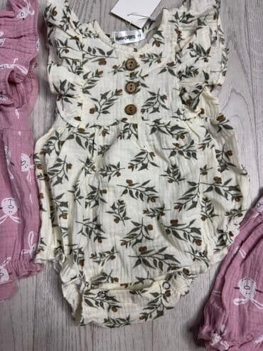 белый платья для девочек: Боди, цвет - Розовый, Новый — 2