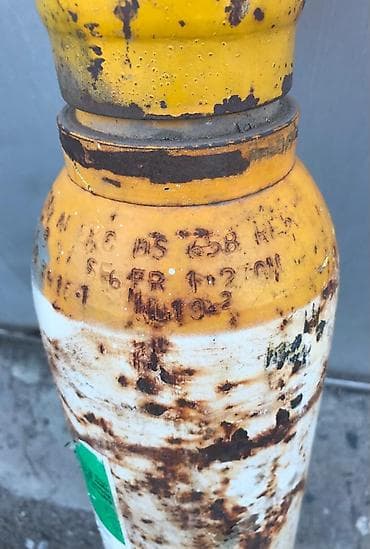 bos: Промышленный газовый баллон, Наполнение: Пустой, Применение: Другое применение, Б/у, В розницу — 4