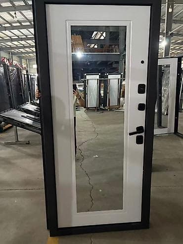 зеркало радар детектор: Двери для домов и квартир, Металлическая, Одностворчатая, С зеркалом, цвет - Серый — 1