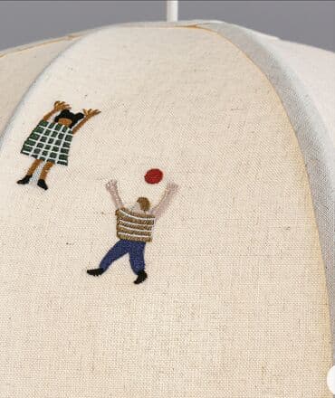 гирлянда штора 3х3: Датская люстра в кремовом цвете 🌳 Изготовленная из хлопковых и льняных — 2