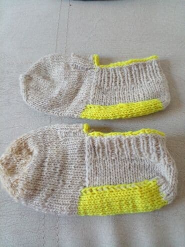 сиреневый: Вязаные следки/носочки ручной работы. - Мягкие и тёплые, связаны — 10