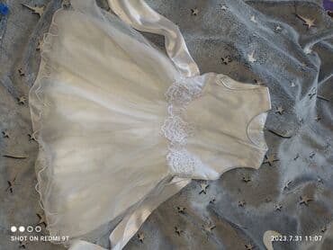 платье дордой: Детское платье, цвет - Розовый, Б/у — 4