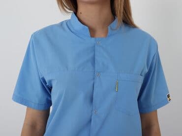 Медицинский костюм "Лондон" -Стойка воротник -На кнопках -Высокое