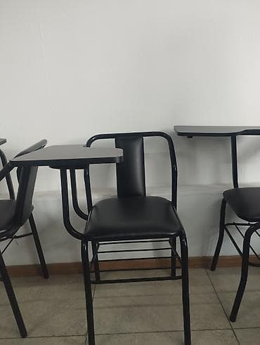 стул с подставкой для письма: Школьный стул, Новый, Железо, цвет - Черный — 3