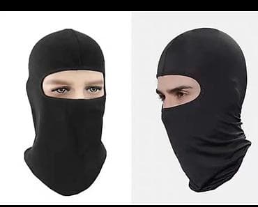 Многофункциональная балаклава-маска (чёрная) - Универсальная модель с — 3
