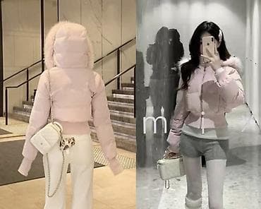 мехом: Пуховик, Короткая модель, Китай, С мехом, Стандарт — 6