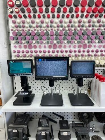 мир инструмента | надежный инструмент оптом в кыргызстане бишкек бишкек: Микроскоп Цифровой Цена: 9000 сом Диагональ монитора: 7.0” Линза  — 6