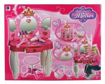 купить куклу фарфоровую: Трюмо отлично подойдет для маленькой принцессы. В комплекте стульчик — 1