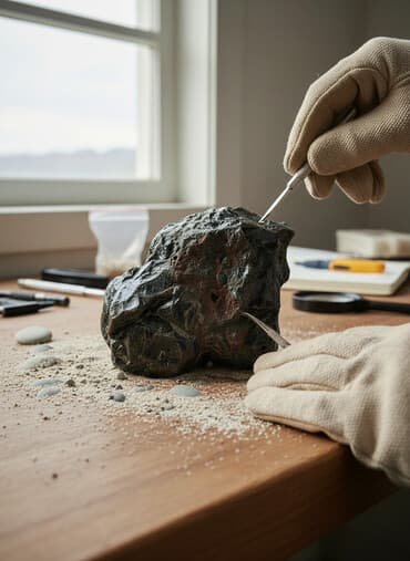 скупка набор ключей: Вулканическое стекло (похожее на обсидиан), крупный природный образец — 3