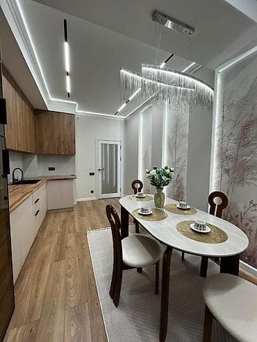 3 комнаты, 77 м², Асанбай мкр Элитка, 11 этаж, Дизайнерский ремонт — 1