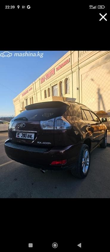 Lexus RX: 2007 г., 3.3 л, Автомат, Гибрид, Кроссовер