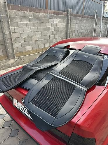 массажный накидка: Чехлы Экокожа, С подушкой, цвет - Черный, Новый, Самовывоз — 1