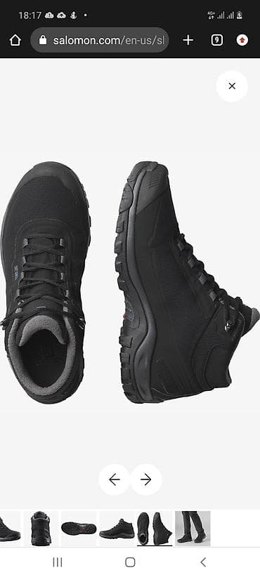 Туфлилер: Эркектердин кроссовкасы, 46, Salomon, Колдонулган, түсү - Кара — 2
