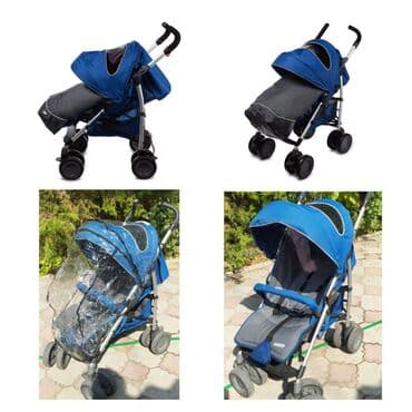 прогулочную коляску chicco: Коляска, цвет - Голубой, Б/у — 1