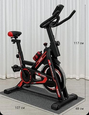 Электр транспорту: Спин-байк для дома/зала Характеристики: - Габариты: длина 107 см — 3