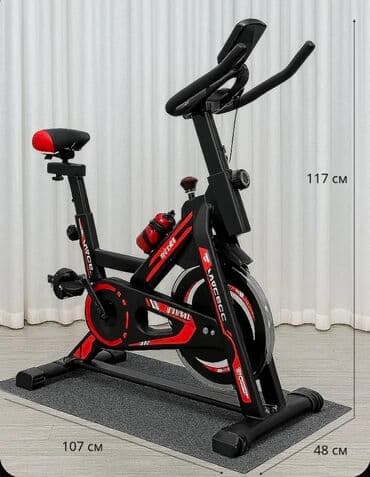 Спин-байк (велотренажёр) для дома Характеристики: - Компактные