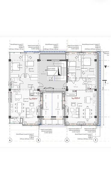 discovery studio: 3 комнаты, 125 м², АУЦА Элитка, 4 этаж, ПСО (под самоотделку) — 2