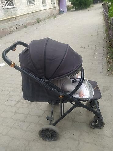 foo foo: Коляска, Другой бренд, цвет - Черный, Б/у — 1