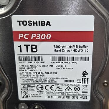 ssd disc: Накопитель для ПК, Новый, Toshiba, HDD, 1 ТБ, 3.5", Для ПК — 2