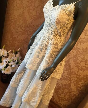 фата на девичник: Свадебное платье, M, Дизайнерское, Новый — 2