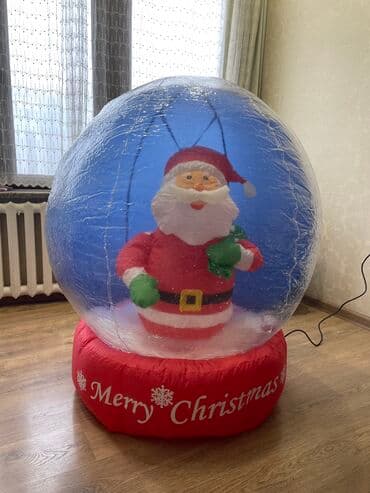 декор на новый год: Новогодний Шар ! !внутри идет снег . Работает с розетки сам — 2
