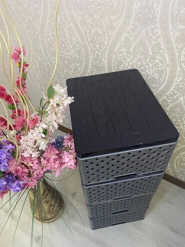 шкафы для ванны: Пластиковые комоды Производство Россия параметр: высота:100см — 4