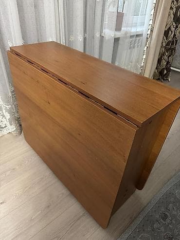 купить складной стол на кухню: Стол трансформер Для кухни, Стол-книжка, Длина, см: 1,70 см, цвет - Коричневый — 1