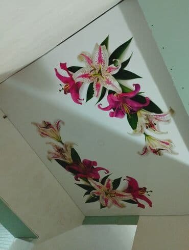 шпатель для натяжных потолков: Керме шыптар Жылтырабаган, 3D потолоктор, Жылтырак Акысыз ченөө, Кепилдиги, Акысыз консультация — 4