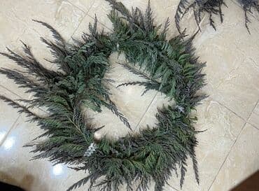 Гирлянды: Новогодние венки из натуральной хвои - Ручная работа. - Классическая — 6