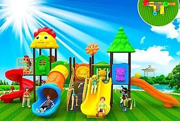 Игровой комплекс для детей с ярким тематическим оформлением -