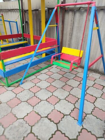 детские домики бишкек: Детские качели, Подвесные Для улицы, Металл, Новый — 9